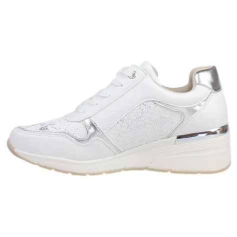Redz Trainers<Ladies Wedge Trainers - 6G596W-V375 - White