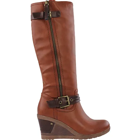 Redz Boots<Wedge Knee Boots - F882/4173 - Tan