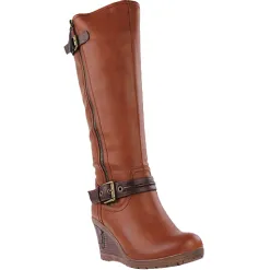 Redz Boots<Wedge Knee Boots - F882/4173 - Tan