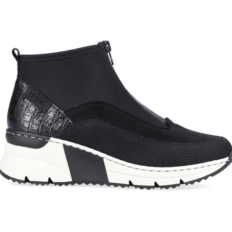 Rieker Boots<Wedge Ankle Boots - N6352 - Black