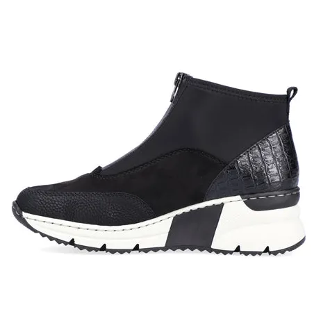 Rieker Boots<Wedge Ankle Boots - N6352 - Black