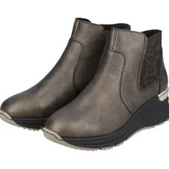 Rieker Boots<Wedge Ankle Boots - N6355 - Metallic