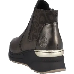 Rieker Boots<Wedge Ankle Boots - N6355 - Metallic
