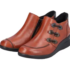 Rieker Boots<Wedge Shoe-Boots - L4853 - Red