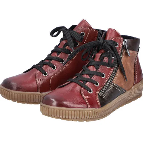 Rieker Boots<Ankle Boot - N0721-25 - Burgundy