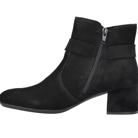 Rieker Boots<Block Heeled Ankle Boots - 70289-00 - Black