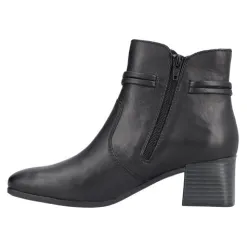 Rieker Boots<Block Heeled Ankle Boots - 70973-00 - Black