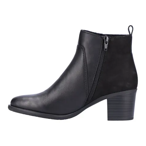 Rieker Boots<Block Heeled Ankle Boots - Y2051-00 - Black