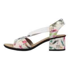 Rieker Sandals<Block Heeled Sandals - 64683-90 - Off White