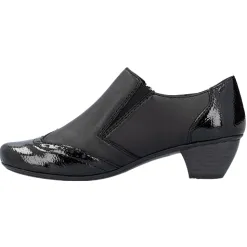 Rieker Heels<Block Heeled Shoes - 41757-00 - Black