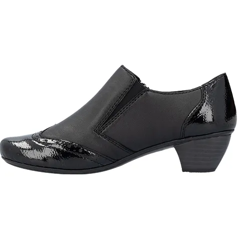Rieker Heels<Block Heeled Shoes - 41757-00 - Black