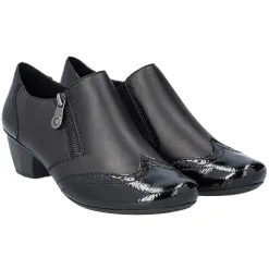 Rieker Heels<Block Heeled Shoes - 41757-00 - Black