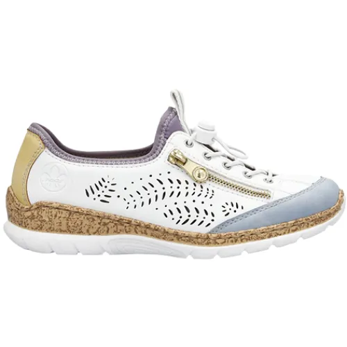 Rieker Trainers<Casual Shoes -N42K6-80 - White/Blue