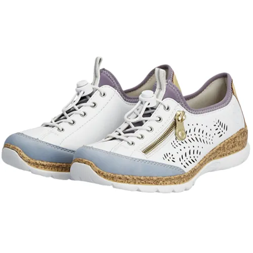 Rieker Trainers<Casual Shoes -N42K6-80 - White/Blue
