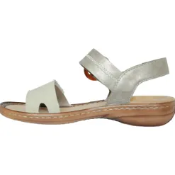 Rieker Sandals<Flat Sandals - 608Z3-60 - Beige