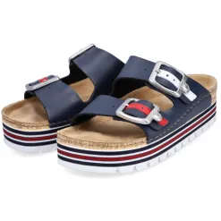 Rieker Sandals<Flatform Sliders - 69550-14 - Navy