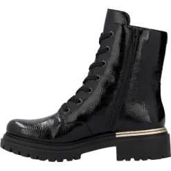 Rieker Boots<Ladies Ankle Boots - 72607-00 - Black/Gold