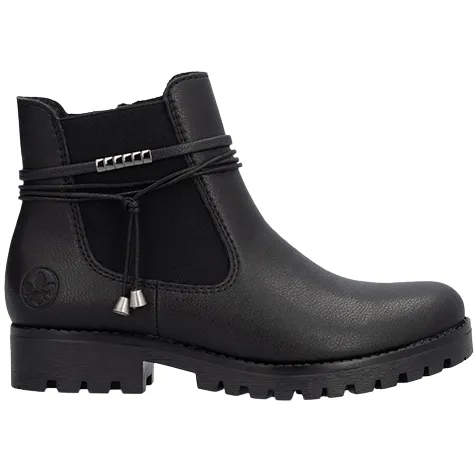 Rieker Boots<Ladies Ankle Boots - 78565-00 - Black