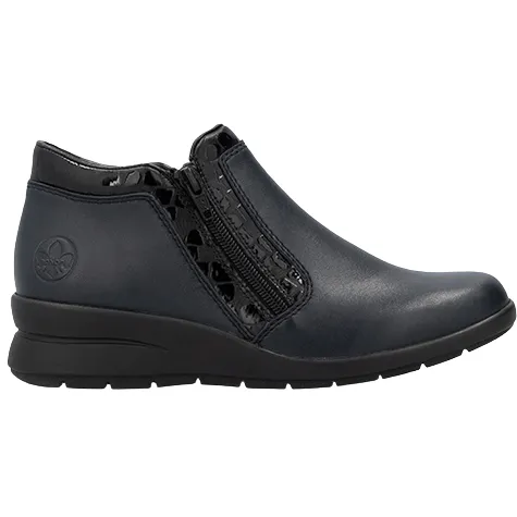 Rieker Boots<Ladies Ankle Boots - L4883- 14 - Navy