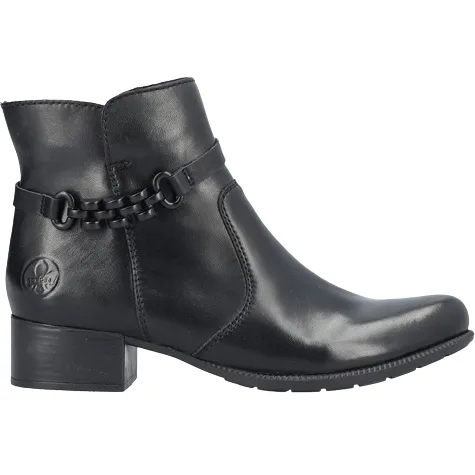 Rieker Boots<Ladies Ankle Boots - 78676-25 - Black