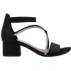 Rieker Heels<Ladies Block Heel Sandals - 64654-00 - Black