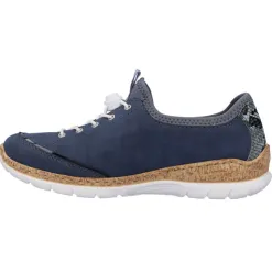 Rieker Shoes<Ladies Casual Shoes - N42T0-14 - Navy