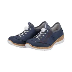 Rieker Shoes<Ladies Casual Shoes - N42T0-14 - Navy