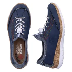 Rieker Shoes<Ladies Casual Shoes - N42T0-14 - Navy