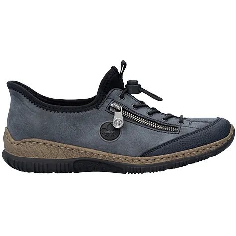 Rieker Shoes<Ladies Casual Shoes - N3267-14 - Navy
