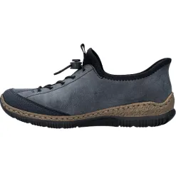 Rieker Shoes<Ladies Casual Shoes - N3267-14 - Navy