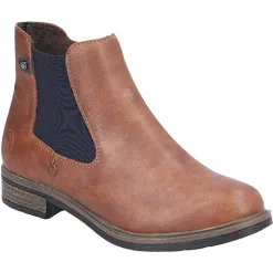 Rieker Boots<Ladies Chelsea Boots - 72254-24 - Tan