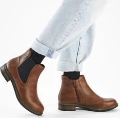 Rieker Boots<Ladies Chelsea Boots - 72254-24 - Tan
