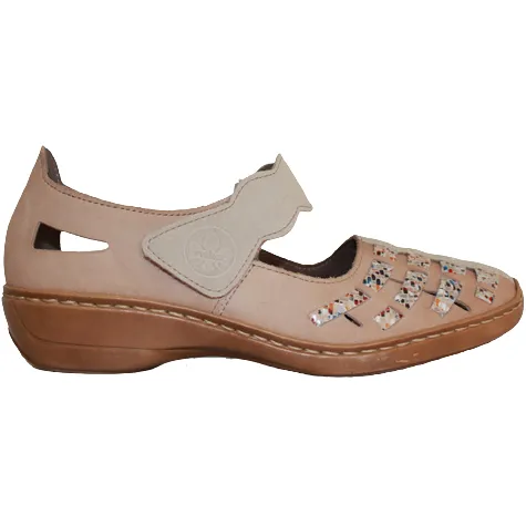 Rieker Shoes<Ladies Cross Strap Shoes - 41399-91 - White