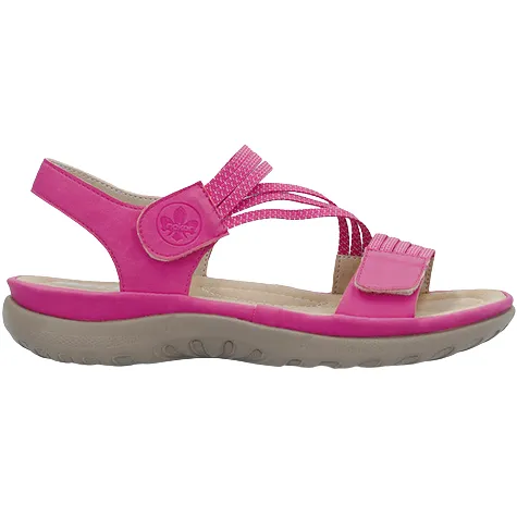 Rieker Sandals<Ladies Flat Sandals - 64870-31 - Pink
