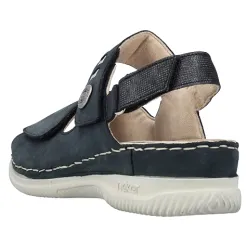 Rieker Sandals<Ladies Flat Sandals - V7473-14 - Navy