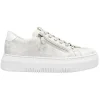 Rieker Trainers<Ladies Flatform Trainers - M1953-60 - Beige Gold