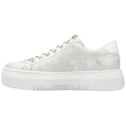 Rieker Trainers<Ladies Flatform Trainers - M1953-60 - Beige Gold