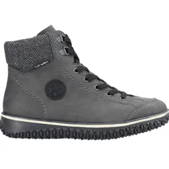 Rieker Boots<Ladies Lace Up Ankle Boots - Z4251-45 - Grey