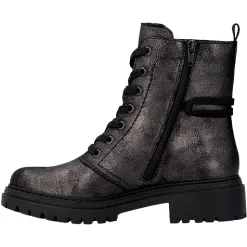Rieker Boots<Ladies Lace-Up Ankle Boots - 72675-00 - Grey