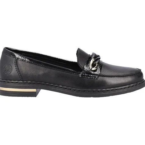Rieker Shoes<Ladies Loafers - 50664-00 - Black