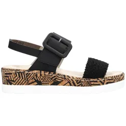 Rieker Sandals<Ladies Low Wedge Sandals - V3950-00 - Black