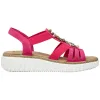 Rieker Sandals<Ladies Low Wedge Sandals - 63249-31 - Pink