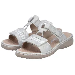 Rieker Sandals<Ladies Mules - 60481-40 - Silver