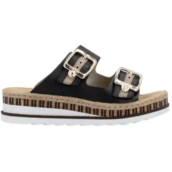 Rieker Sandals<Ladies Mules - V7955-00 - Black