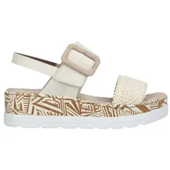 Rieker Sandals<Ladies Platform Sandals -V3950-61 - Beige