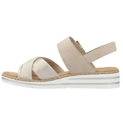 Rieker Sandals<Ladies Sandals - V0655-60 - Beige