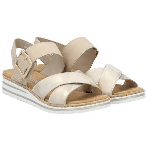 Rieker Sandals<Ladies Sandals - V0655-60 - Beige