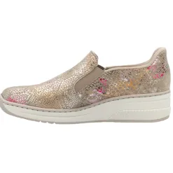 Rieker Shoes<Ladies Slip On Wedge Shoes - 48761-90 - Multi