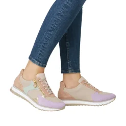 Rieker Trainers<Ladies Trainers - 49010-90 - Beige/Mauve
