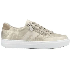 Rieker Trainers<Ladies Trainers - L5903-62 - Nude/Light Gold